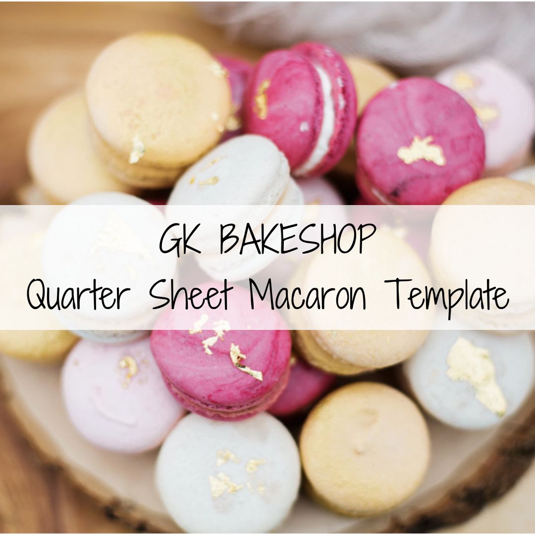 Quarter Sheet Macaron Template