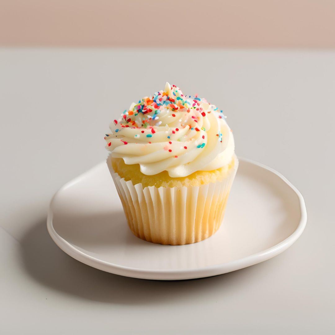Vanilla Confetti Cupcakes